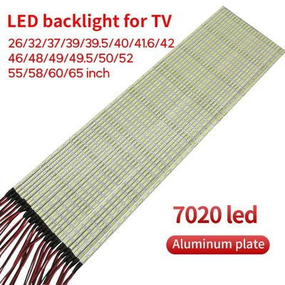 26&quot; থেকে 65&quot; এলইডি ব্যাকলাইট স্ট্রিপ 7020 এলইডি এজ স্ট্রিপ 3.8 মিমি প্রশস্ত অ্যালুমিনিয়াম প্লেট