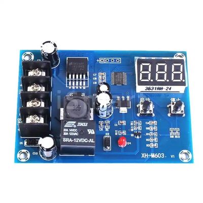 XH-M603 12-24V স্টোরেজ লিথিয়াম ব্যাটারি চার্জার কন্ট্রোল সুইচ সুরক্ষা বোর্ড LED ডিসপ্লে সহ