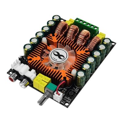 160W TDA7498E BTL মোড এবং কুলিং ফ্যান ডিজিটাল স্টেরিও পাওয়ার অ্যামপ্লিফায়ার মডিউল সহ অডিও পাওয়ার অ্যামপ্লিফায়ার বোর্ড