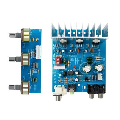 TDA2030 সাবউফার পাওয়ার এম্প্লিফায়ার বোর্ড 2.1CH 15W*2 30W এসি 12V ডুয়াল পাওয়ার সহ স্টেরিও অডিও এম্প্লিফায়ার