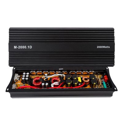 হাই-পাওয়ার 12V 2000W কার অডিও পাওয়ার এম্প্লিফায়ার ক্রসওভারের সাথে 2000 ওয়াট মোনো ক্লাস ডি সাবউফার