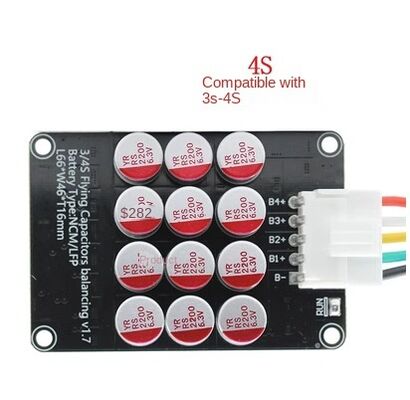 4S 8S 16S 12V-48V Battery Active Balancer & Equalizer for PLC Programming