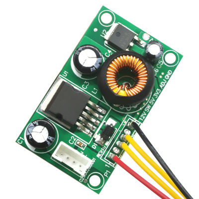 CA-1233 12V থেকে 5V থেকে 3.3V LCD পাওয়ার সাপ্লাই বোর্ড ভোল্টেজ রূপান্তর মডিউল ওয়্যার ডিসি-ডিসি স্টেপ-ডাউন মডিউল