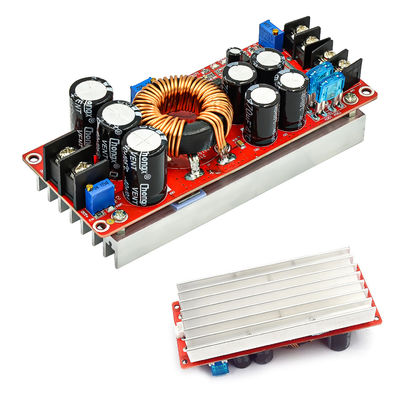 1200W 20A হিট সিঙ্ক সহ 12V থেকে 24V 48V DC কনভার্টার বুস্ট স্টেপ-আপ পাওয়ার সাপ্লাই মডিউল