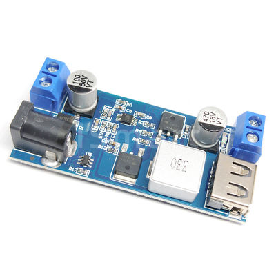 DC 24V 12V 5V 5A স্টেপ ডাউন পাওয়ার সাপ্লাই বক কনভার্টার USB