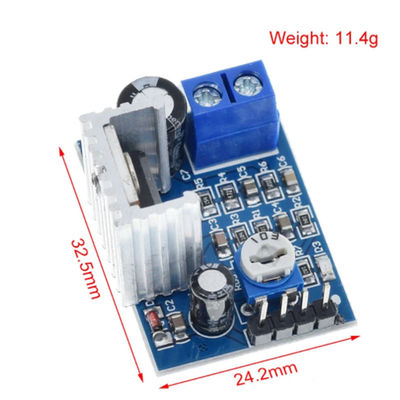 TDA2030 অ্যামপ্লিফায়ার অডিও মডিউল 6-12V 18W অ্যামপ্লিফায়ার সার্কিট সামঞ্জস্যযোগ্য ভলিউম অডিও বোর্ড সহ