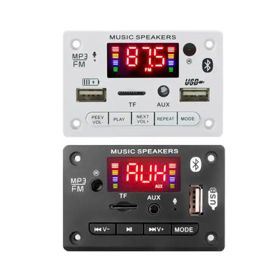 6V 12V ব্লুটুথ 5.0 Mp3 ডিকোডিং বোর্ড মডিউল ওয়্যারলেস কার USB