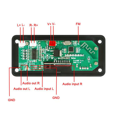 2x25W 50W MP3 প্লেয়ার ব্লুটুথ অডিও মডিউল বোর্ড রিমোট কন্ট্রোল ওয়্যারলেস সাউন্ড সিস্টেম