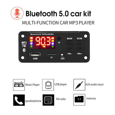 রিমোট কন্ট্রোল সহ 2*25W 50W ব্লুটুথ অডিও মডিউল MP3 প্লেয়ার
