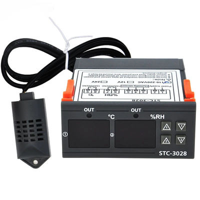 STC-3028 এসি ২২০V ডিসি ১২V-২৪V ডিজিটাল আর্দ্রতা নিয়ন্ত্রক ডুয়াল পাওয়ার মনিটরিং ডিভাইস