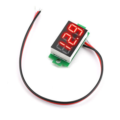 DC 0-100V 0.36'' ডিজিটাল অ্যামিটার ভোল্টমিটার 3 ওয়্যার এলইডি ডিসপ্লে প্যানেল