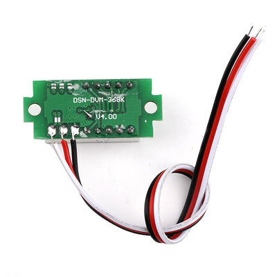 DC 0-100V 0.36'' ডিজিটাল অ্যামিটার ভোল্টমিটার 3 ওয়্যার এলইডি ডিসপ্লে প্যানেল