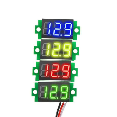 DC 0-100V 0.36'' ডিজিটাল অ্যামিটার ভোল্টমিটার 3 ওয়্যার এলইডি ডিসপ্লে প্যানেল