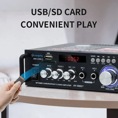 120W LDZS AV-298BT স্টেরিও অডিও এম্প্লিফায়ার ওয়্যারলেস বিটি 2.0