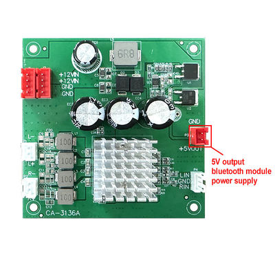 CA-3136A ডিজিটাল অডিও এম্প্লিফায়ার বোর্ড 2*50W 8-24V 5V OUT এম্প্লিফায়ার মডিউল সহ