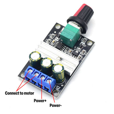 CA-103A PWM DC মোটর স্পিড রেগুলেটর 6V 12V 24V 28V 3A স্পিড সুইচ 1203BK