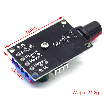 CA-103A PWM DC মোটর স্পিড রেগুলেটর 6V 12V 24V 28V 3A স্পিড সুইচ 1203BK