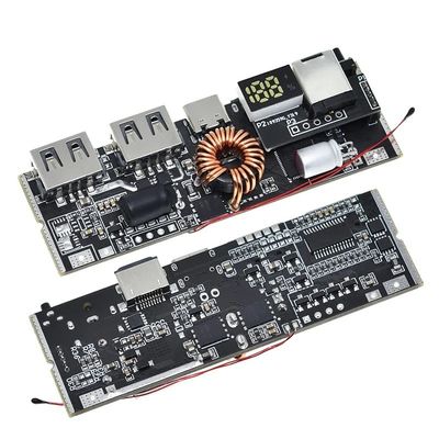 QC4.0 QC3.0 LED ডুয়াল ইউএসবি পিডি পাওয়ার ব্যাংক 18650 তাপমাত্রা নিয়ন্ত্রণ সহ চার্জিং মডিউল