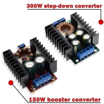 ডিসি-ডিসি 9A 300W বাক রূপান্তরকারী 150W বুস্ট রূপান্তরকারী 5-40v থেকে 1.2-35v পাওয়ার মডিউল স্টেপ ডাউন রূপান্তরকারী