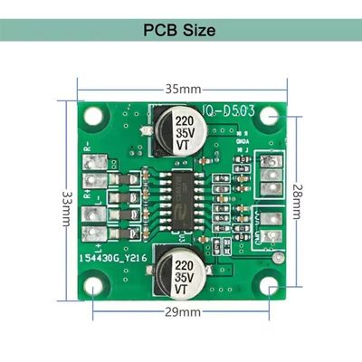 2*40W মিনি এম্প্লিফায়ার মডিউল DC 5V-26V পাওয়ার এবং CS8673E IC সহ