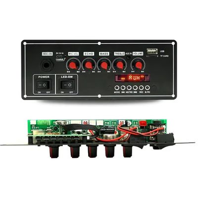 ট্রলি স্পিকারগুলির জন্য অডিও ডিকোডার সহ 2x20W ভয়েস রেকর্ডার 7.4V ব্যাটারি ব্লুটুথ এম্প্লিফায়ার বোর্ড
