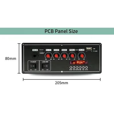 ট্রলি স্পিকারগুলির জন্য অডিও ডিকোডার সহ 2x20W ভয়েস রেকর্ডার 7.4V ব্যাটারি ব্লুটুথ এম্প্লিফায়ার বোর্ড