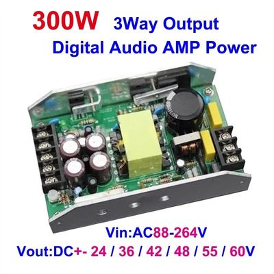 TPA3255 TPA3221 TPA3116 অডিও এম্প্লিফায়ারের জন্য 300W ডুয়াল ডিসি 24/36/48V 12V1A পাওয়ার সাপ্লাই