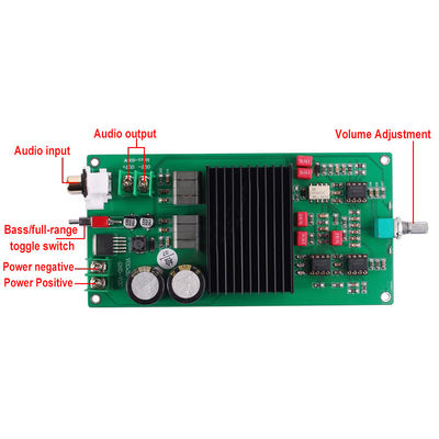 2.0 চ্যানেল পেশাদার অডিও সিস্টেমের জন্য TPA3255 চিপ সহ 600W ডিজিটাল অ্যামপ্লিফায়ার বোর্ড