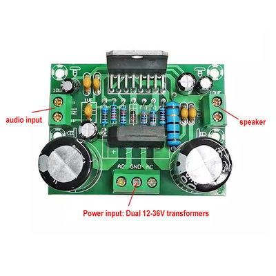 2টি চ্যানেলের জন্য ডুয়াল AC12-32V পাওয়ার সাপ্লাই সহ 100W মনো অ্যামপ্লিফায়ার বোর্ড