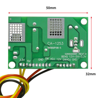 ইন্টিগ্রেটেড সার্কিট সহ 12V থেকে 5V থেকে 3.3V LCD পাওয়ার সাপ্লাই মডিউল ডিসি কনভার্টার বোর্ড