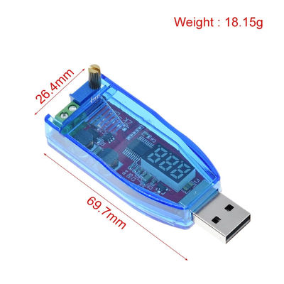LED DC-DC 5V থেকে DC 1-24V পাওয়ারের জন্য নিয়মিত পটেনটিমিটার ইউএসবি স্টেপ আপ/ডাউন কনভার্টার