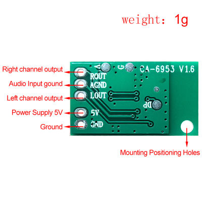 স্পিকার অডিও প্লেয়ারের জন্য খাঁটি বিটি 5.0 মডিউল ব্লুটুথ এম্প্লিফায়ার বোর্ড