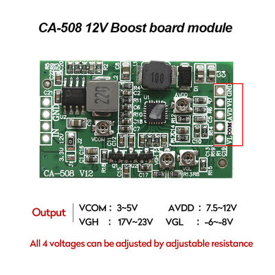 CA-508 LCD LED TCON বোর্ড VGL VGH VCOM.AVDD 4 12v Boost Converter পাওয়ার সাপ্লাই মডিউল