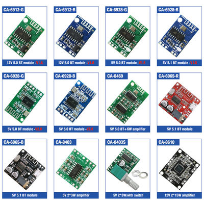 1 চ্যানেল CA-6912 BT অডিও মডিউল 12V ডিসি স্পিকার এম্প্লিফায়ার বোর্ড ডিজিটাল আউটপুট