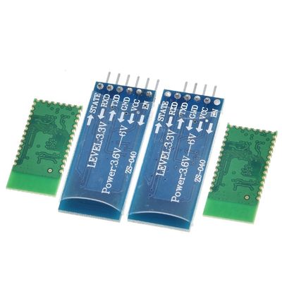 ওয়্যারলেস ব্লুটুথ মডিউল HC-05 HC-06 2.4G ফ্রিকোয়েন্সি 3.3V টিটিএল স্তর এবং 10 মিটার রেঞ্জ ইউএআরটি রূপান্তরকারী সহ আরএফ ট্রান্সিভার