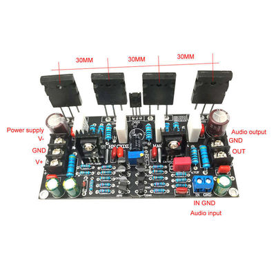 2.0 চ্যানেল 200W একক টিউব এম্প বোর্ড 1943 5200 অডিও পাওয়ার এম্প্লিফায়ার বোর্ড ব্যক্তিগত ছাঁচ