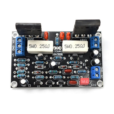 100W DC 35V C1-001 Mono Channel HIFI অডিও এম্প্লিফায়ার বোর্ড 2SC5200 2SA1943 টিউব সহ