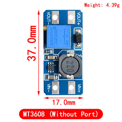 Creatall MT3608 ডিসি-ডিসি বুস্ট মডিউল 2A বুস্ট বোর্ড ইনপুট ভোল্টেজ 2-24V আউটপুট ভোল্টেজ 30V