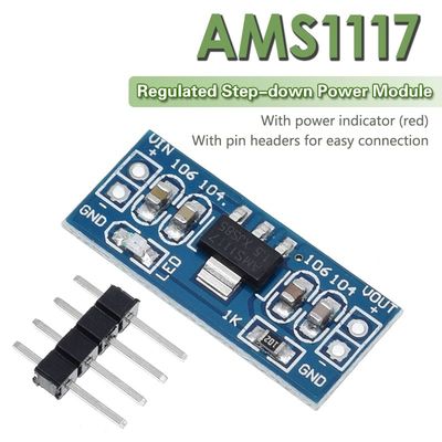 AMS1117 1.5V 1.8V 2.5V 3.3V এর পাওয়ার সাপ্লাই অ্যাপ্লিকেশনের জন্য 3.3V মডিউল আইসি
