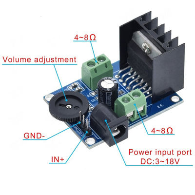 TDA7266 অডিও এম্প্লিফায়ার বোর্ড 2 চ্যানেল স্টেরিও এম্প্লিফায়ার মডিউল 15W+15W হাইফাই স্পিকার সম্প্রসারণের জন্য