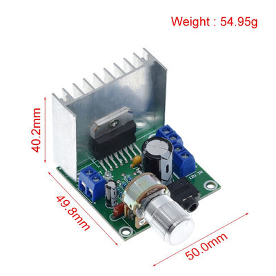 TDA7297 12V ডাবল চ্যানেল পাওয়ার এম্প্লিফায়ার অডিও বোর্ড অডিও এবং গোলমাল মুক্ত নকশা সহ