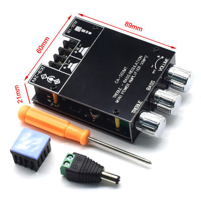 CA-502MT 5.0 BT ডিজিটাল অডিও এম্প্লিফায়ার বোর্ড 2*50W 12-24V এএমপি মডিউল
