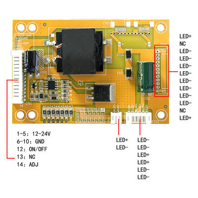 CA-399 LED ব্যাকলাইট ড্রাইভার বোর্ড 100*70mm ডিফল্ট ইনপুট 200ma