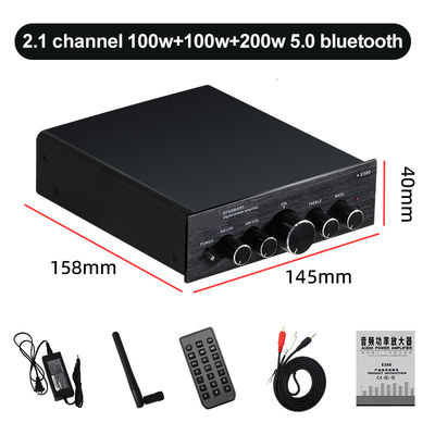 2.1 চ্যানেল 100W আউটপুট পাওয়ার ওয়্যারলেস ব্লুটুথ ডিজিটাল অডিও হোম অডিওর জন্য HIFI পাওয়ার এম্প্লিফায়ার