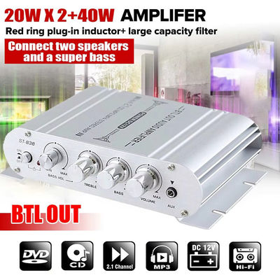 2.1 চ্যানেল 12V এম্প্লিফায়ার বোর্ড হোম হাই-ফাই ডিজিটাল অডিওর জন্য 80WX2 + 80W আউটপুট পাওয়ার সহ