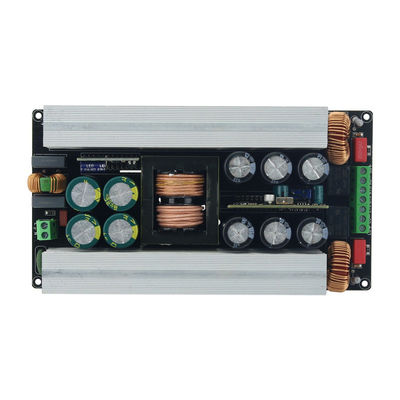 2x600W স্টেরিও ডিজিটাল পাওয়ার এম্প্লিফায়ার বোর্ড সুইচিং পাওয়ার সাপ্লাই সহ এসি ডিসি রূপান্তরকারী ব্রিজড স্পিকার সুরক্ষা বোর্ড মাউন্ট