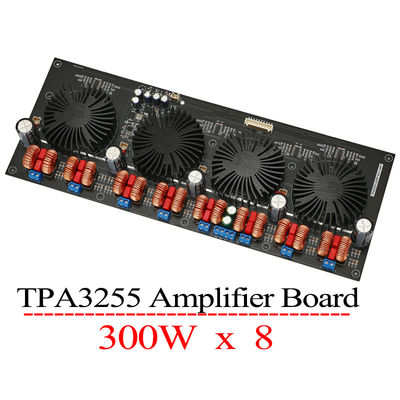TPA3255 8-চ্যানেল ডিজিটাল পাওয়ার এম্প্লিফায়ার বোর্ড 300W*8ক্লাস ডি সাউন্ড এম্প্লিফায়ার অডিও এম্প্লিফায়ার DIY 7.1 হোম থিয়েটার