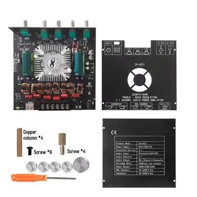ZK-AS21 ২.১ চ্যানেল অডিও এম্প্লিফায়ার মডিউল TPA3255 সাবউফার 220WX2+350W 220WX2+350W এম্প্লিফায়ার বোর্ড ZK-AS21