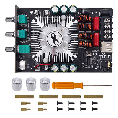 ZK-1602T 2*160W 2.0 চ্যানেল ক্লাস ডি অডিও স্টেরিও এম্প্লিফায়ার বোর্ড বাস এএমপি টিডিএ 7498 ই বিটি 5.0 সাবউফার এম্প্লিফায়ার বোর্ড ZK-1602T