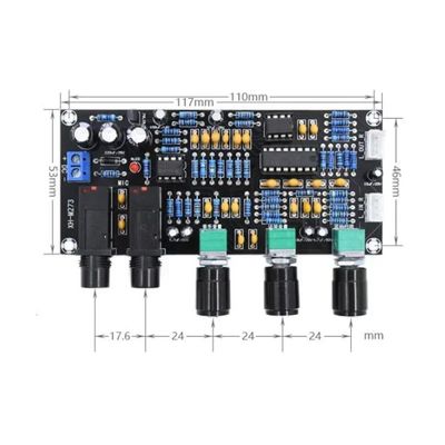 XH-M273 PT2399 কারাওকে 12-24V ডিসি রিভার্বারেশন মাইক্রোফোন নিয়ন্ত্রণ মাইক্রোফোন স্পিকার পণ্যের জন্য ডিজিটাল প্রাক-বর্ধক বোর্ড